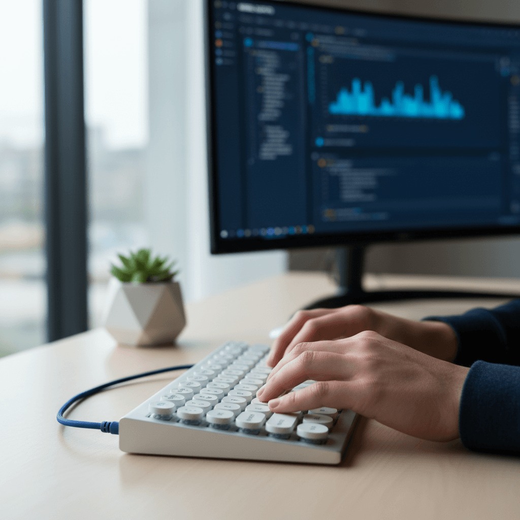 Techniciens installant un distributeur dans un bureau
